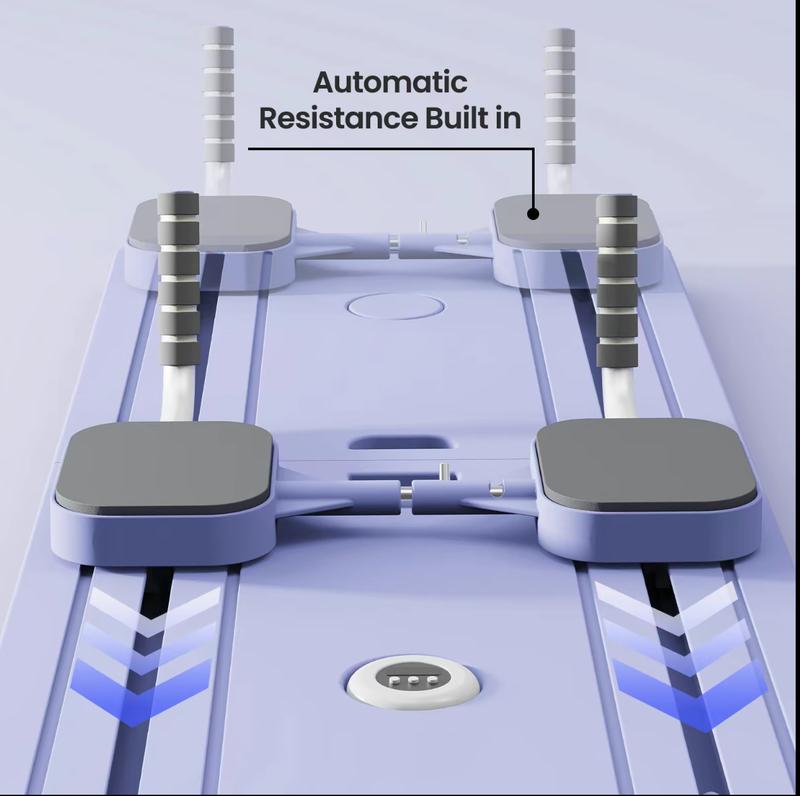 TerraGym Pilates Board with Resistance Bands Timer and Knee Mat for Home Use