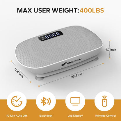 Merach Vibration Plate Exercise Machine for Full Body Home Workout